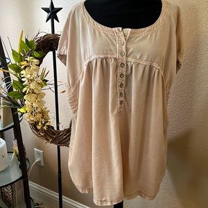 We the Free tan cotton Top